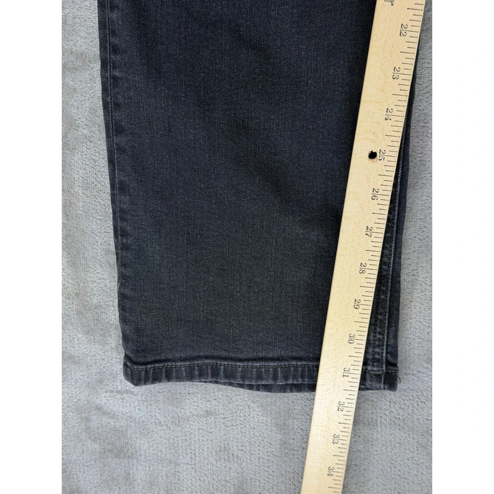Diesel Industry Mens Charcoal Gray Straight Leg Button Fly Denim Jeans W34